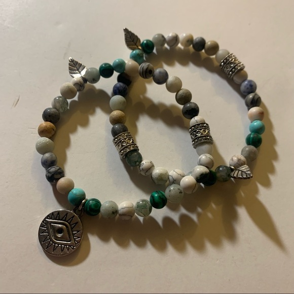 5 for 20 set of 2 boho beaded sewing eye bracelets - Picture 7 of 7